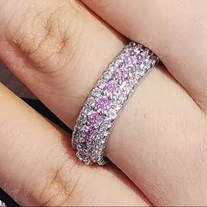 New Women’s 925 Silver Beautiful Diamond Ring